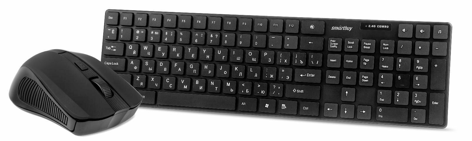 Комплект клавиатура+мышь Smartbuy ONE SBC-229352AG-K, черный
