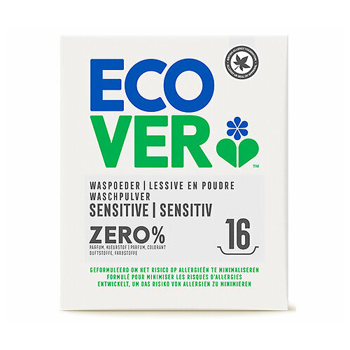 Ecover Экологический Универсальный стиральный порошок Zero% Sensitive для чувствительной кожи, 1200г