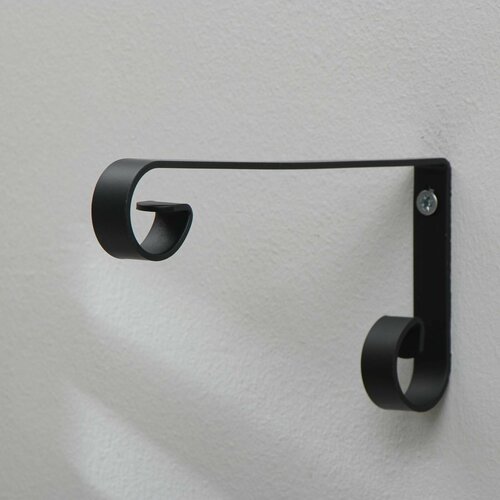 Кронштейн Г-образный для подвесного кашпо черный 355₽