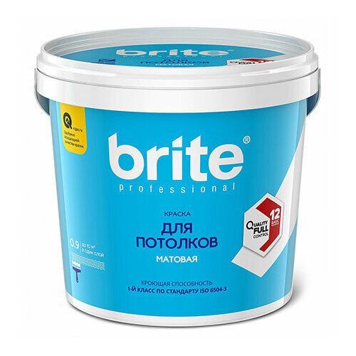 Brite Professional Ti Pure Quality Брайт профессиональная супербелая краска для потолков