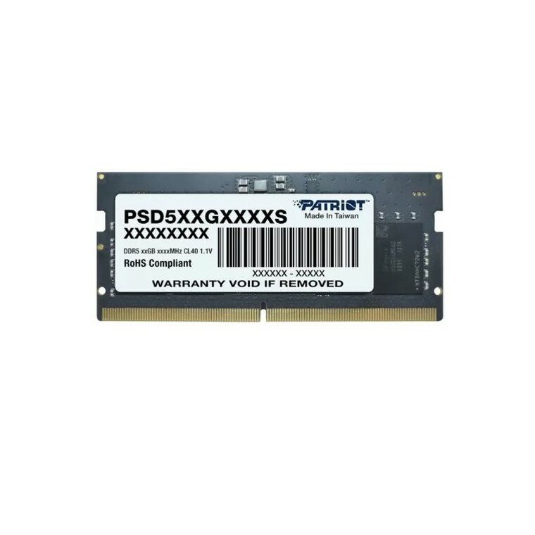 Память SODIMM DDR5 PC5-44800 Patriot PSD516G560081S, 16Гб, 1.1 В