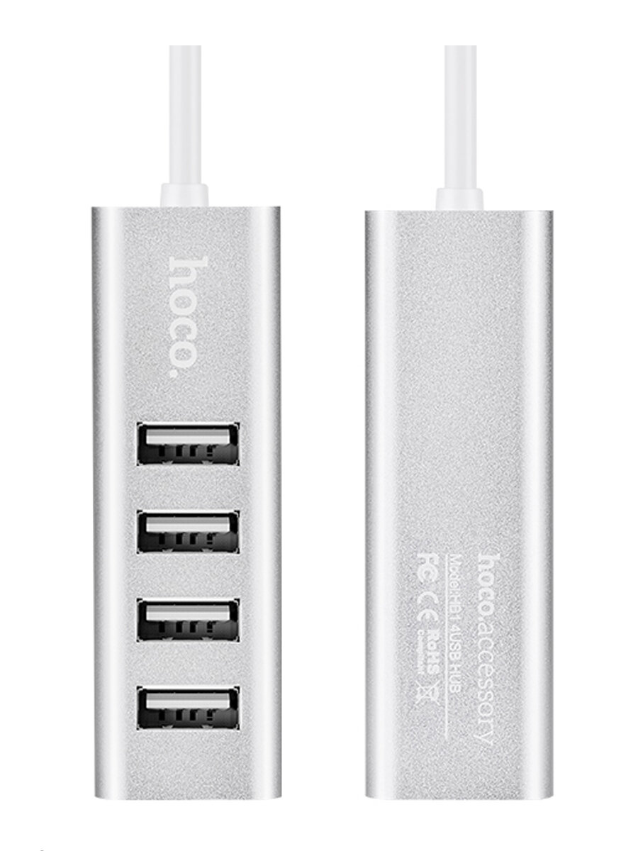 USB разветвитель HOCO HB1 для ноутбука 4 порта/ HUB