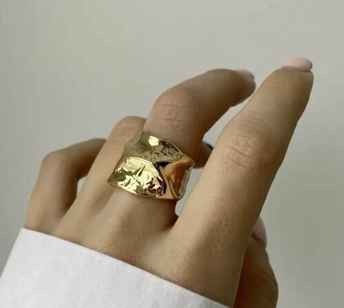 Кольцо, размер 18, золотой