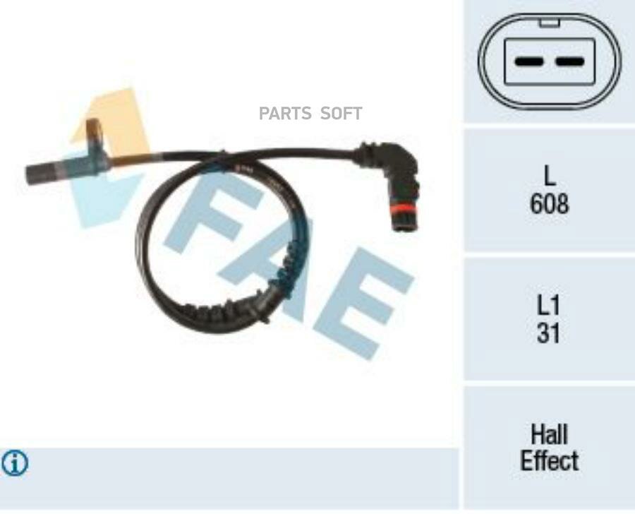 Датчик Abs FAE арт. 78283