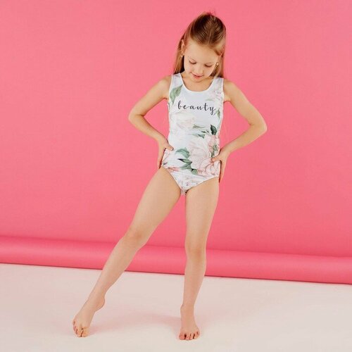 фото Купальник kaftan, размер 98, голубой