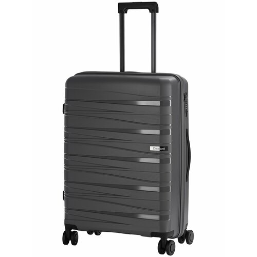 фото Чемодан robinzon, 68 л, размер m, серый