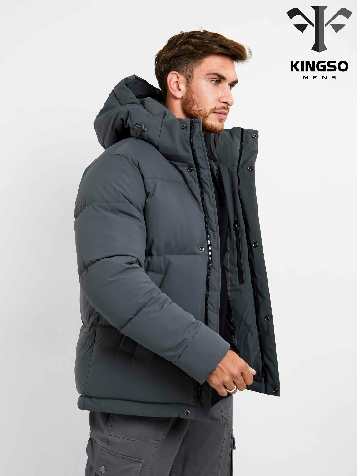 Куртка KINGSO MENS, размер 3XL, серый — фото 1