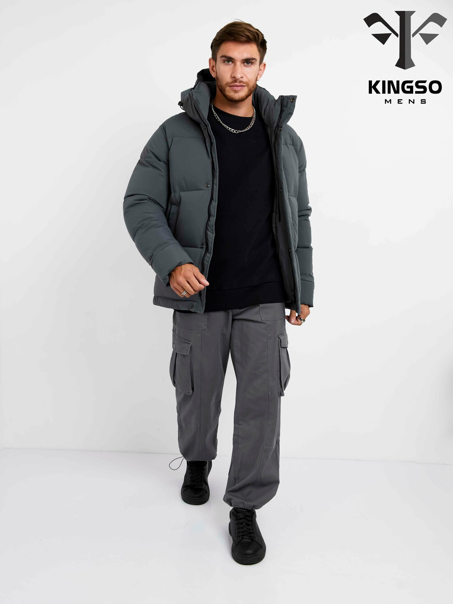 Куртка KINGSO MENS, размер 3XL, серый — фото 1
