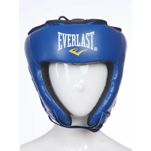 Боксерский шлем Everlast, шлем для бокса тренировочный, синий-XL