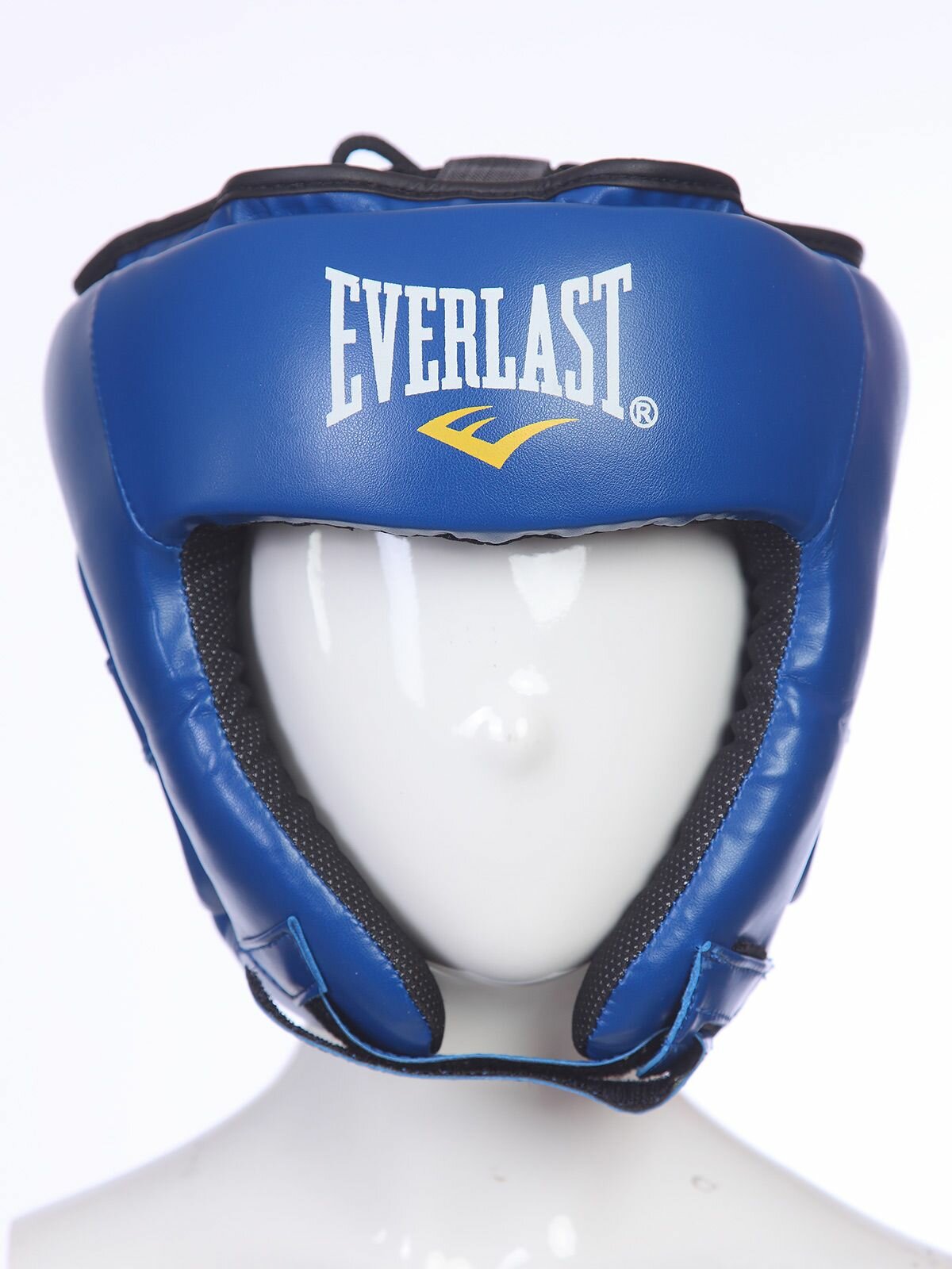 Боксерский шлем Everlast, шлем для бокса тренировочный, синий-M