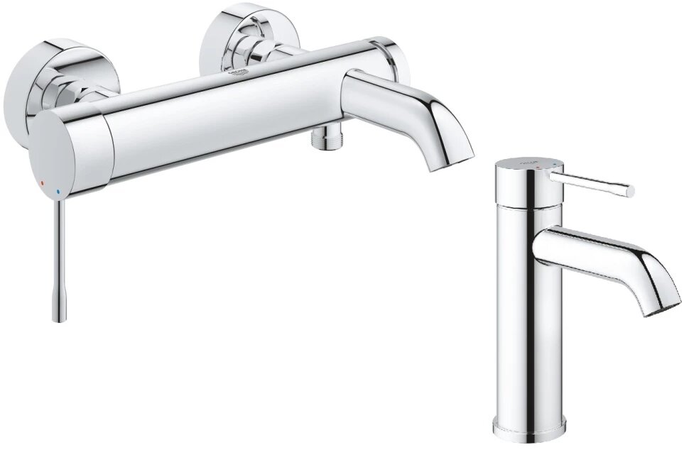 Комплект смесителей Grohe Essence New 33624001 + 23590001