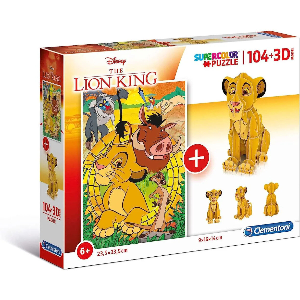 Пазлы. 104-3D Disney. Король лев