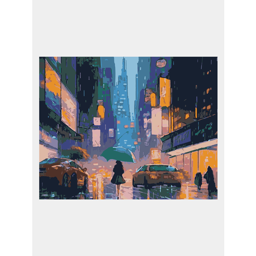 Картина по номерам Selfica Нью-Йорк 40х50см. картина по номерам мой нью йорк 40x50 см