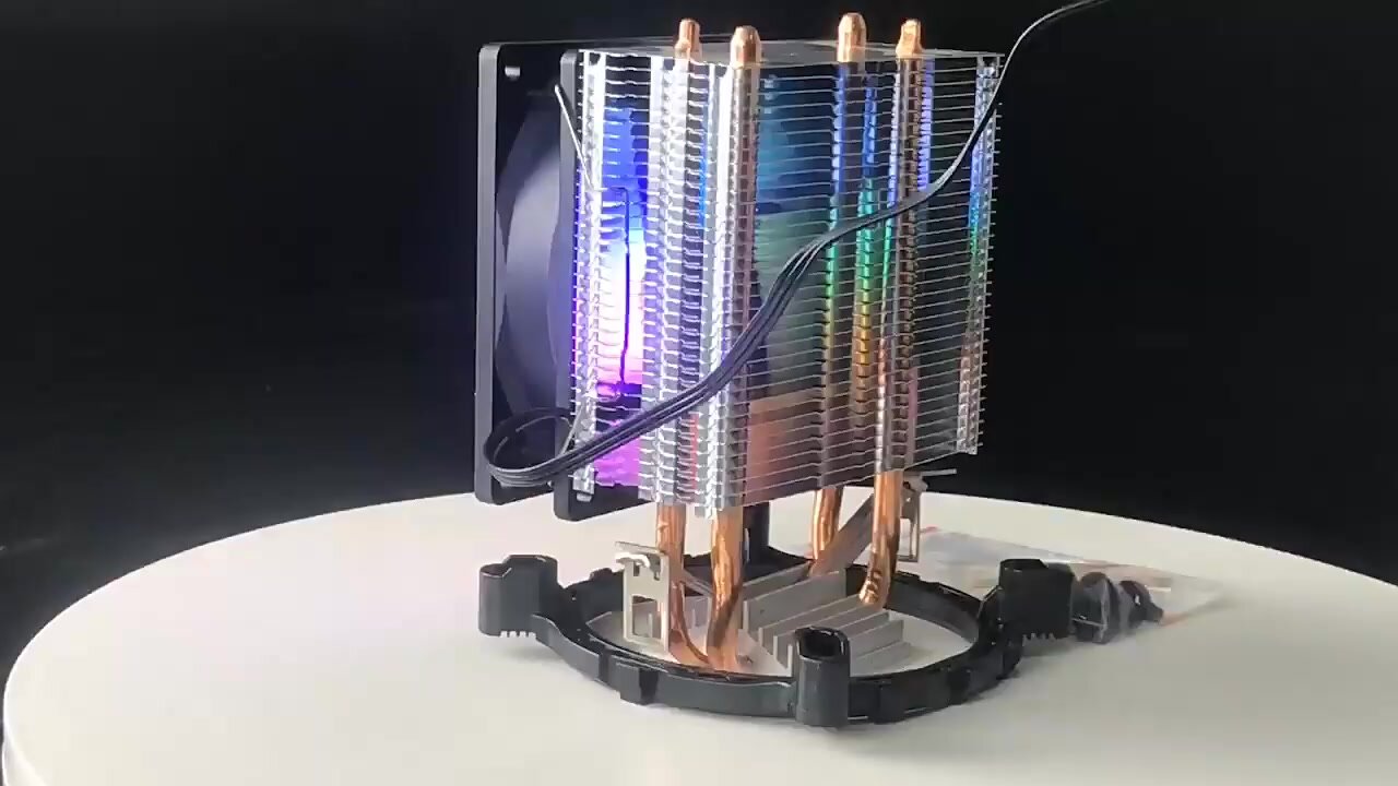Кулер для процессора башенный - 2-теплотрубки 92мм RGB для Intel и AMD — фото 1