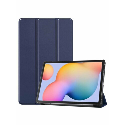 Brodef TriFold чехол книжка для Samsung Galaxy Tab S6 lite синий high quality 1 1 copy samsung galaxy tab s6 lite 10 4 2020 sm p610 p618 book cover case stand magnetic flip case auto sleep wake