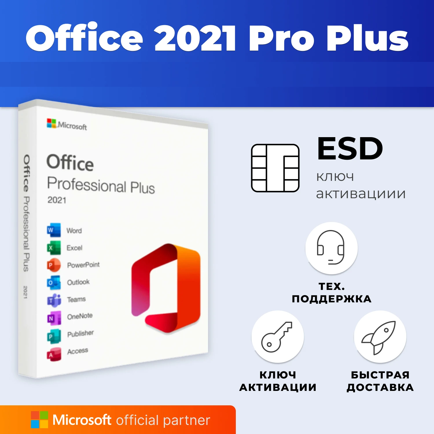 фото Microsoft Office Professional Plus 2021, электронный ключ