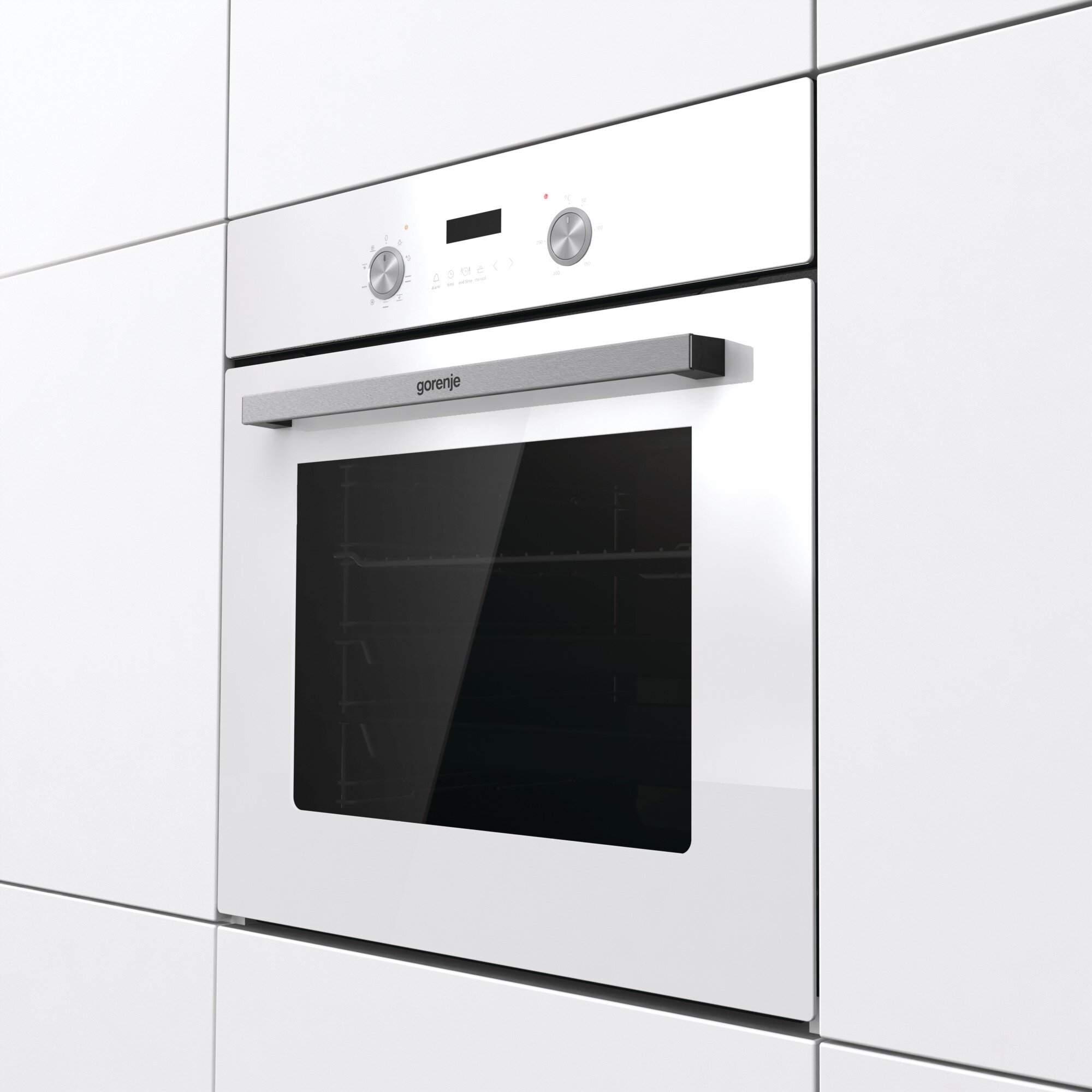 Электрический духовой шкаф Gorenje BO6737E03AWG встраиваемый, многоуровневый, сенсорный программатор, белый