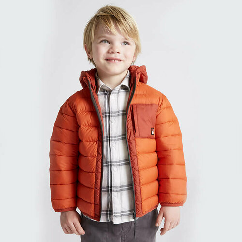 Куртка Mayoral, размер 128 (8 лет), оранжевый толстовка mayoral размер 128 8 лет оранжевый