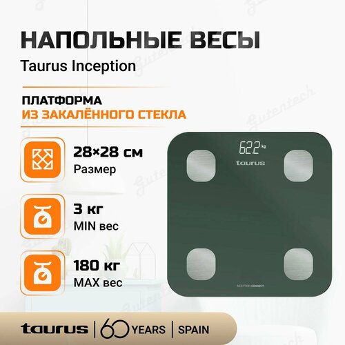 весы taurus inception connect Напольные весы Taurus Inception Серебристый