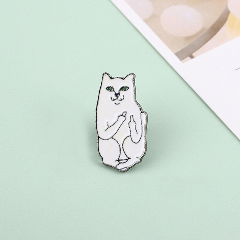 фото Значок Bag&You металлический "Котик"