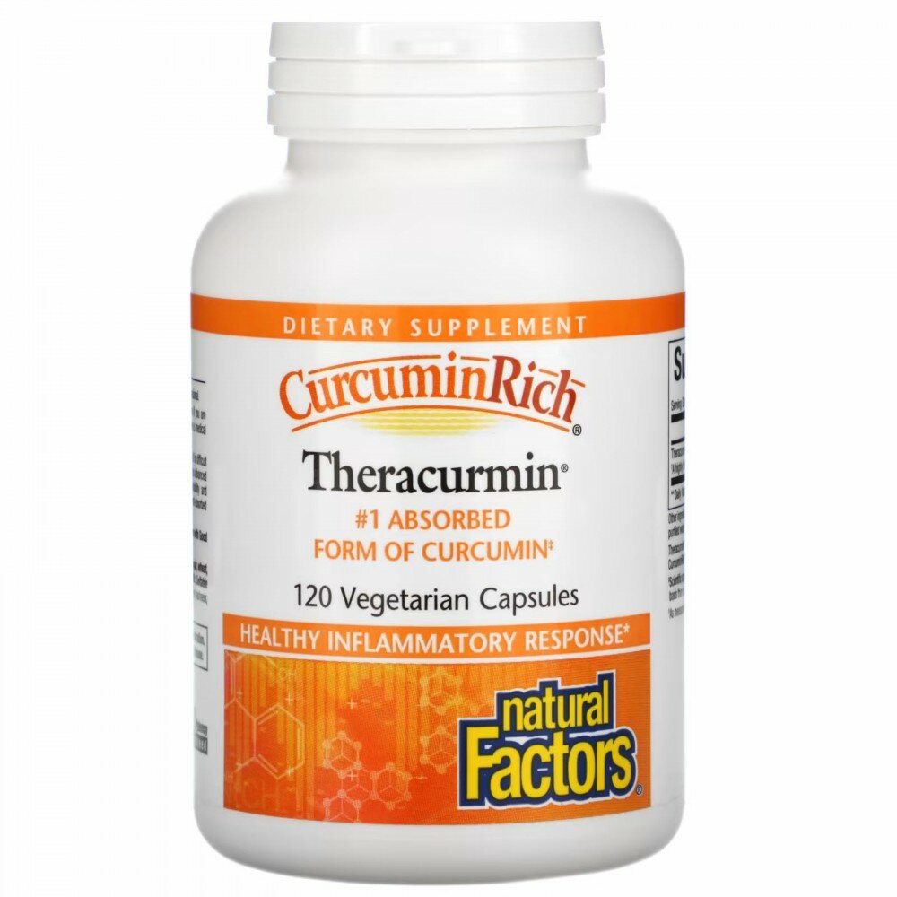 Natural Factors CurcuminRich Theracurmin (теракурмин) 120 вег капсул