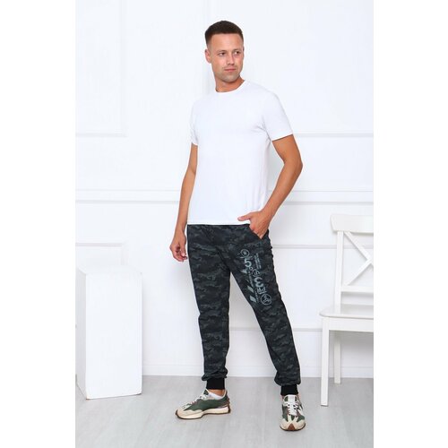 фото Брюки berchelli, размер 48, серый, зеленый