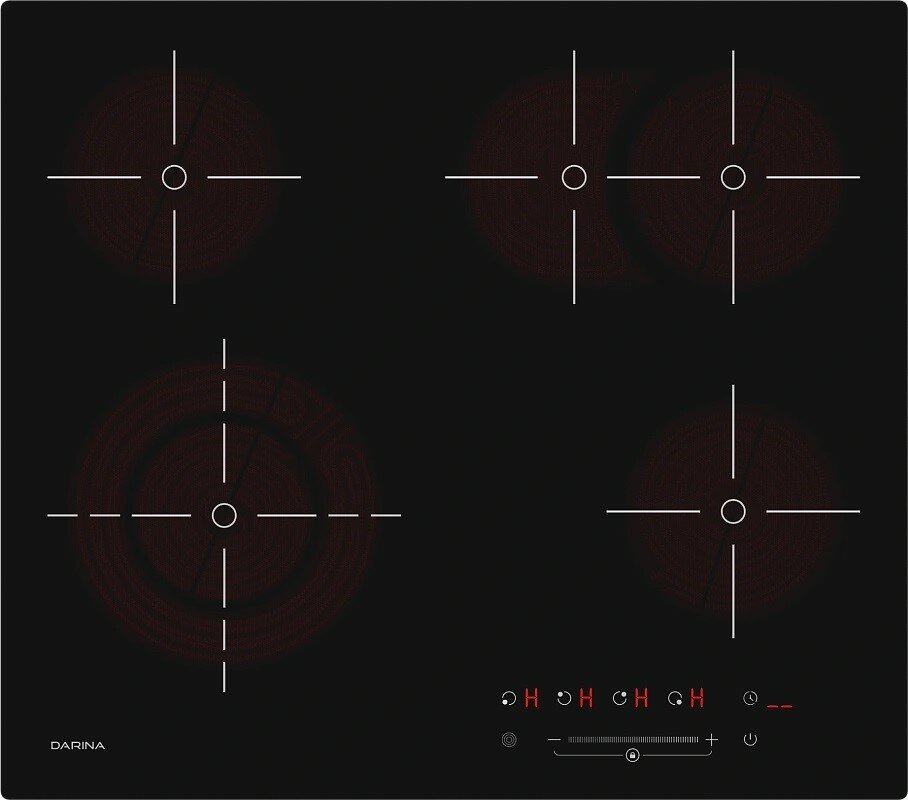 Варочная панель Darina PL E329 B, электрическая, независимая, черный - фото №4