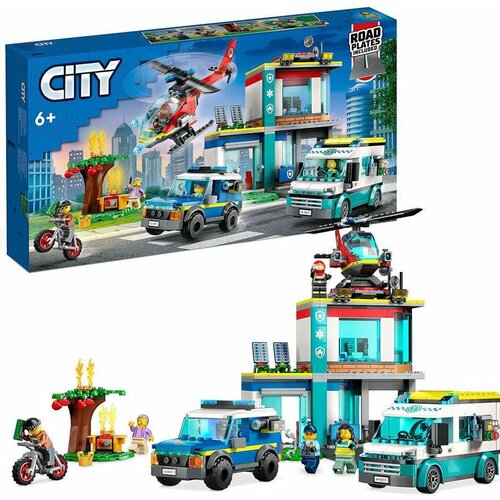 Конструктор Штаб спасательных транспортных средств 777 деталей lego lego city штаб квартира спасательных транспортных средств 706 деталей