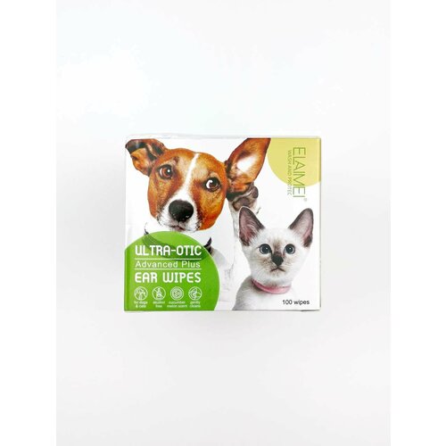 Elaimei Ultra-otic ear wipes влажные салфетки для чистки питомцев