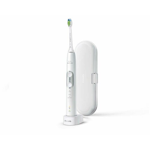 Philips Электрическая зубная щетка Sonicare ProtectiveClean 6100, белый 100 шт компл полировщик зубов резиновый полировщик чашка для удаления пятен и отбеливания зубов стоматологические инструменты