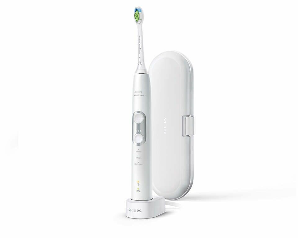 Philips Электрическая зубная щетка Sonicare ProtectiveClean 6100, белый