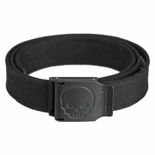 фото Ремень тактический belt with skull buckle 40 mm black mil-tec