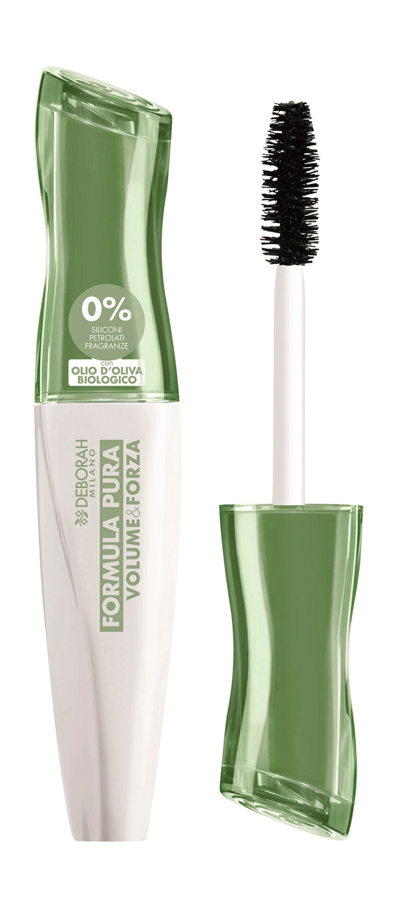 DEBORAH MILANO Тушь для ресниц Объем и Сила Formula Pura Mascara Volume&Forza, 12 мл, Черный