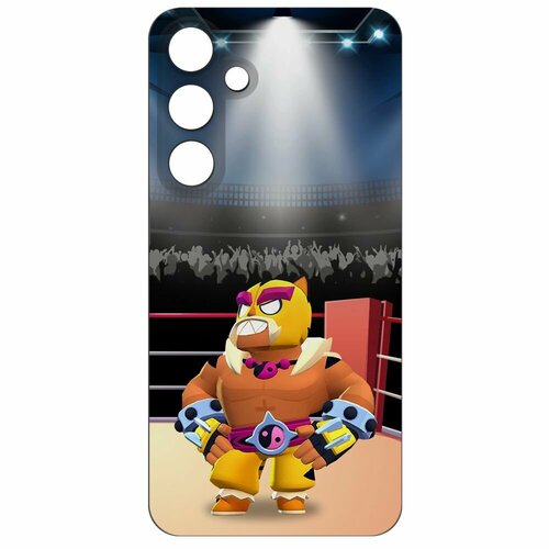 Чехол-накладка Krutoff Soft Case Brawl Stars - Эль Тигро для Samsung Galaxy S24+ черный чехол накладка krutoff soft case brawl stars эль тигро для samsung galaxy a05s черный