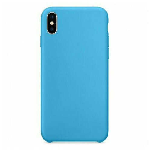 Чехол для iPhone XR, G-Net Silicon Case, голубой