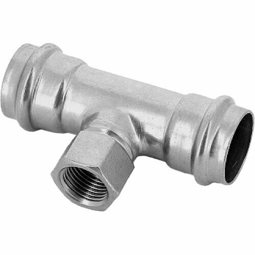 Пресс-тройник из нержавеющей стали Kromwell ВР 18 мм x 1