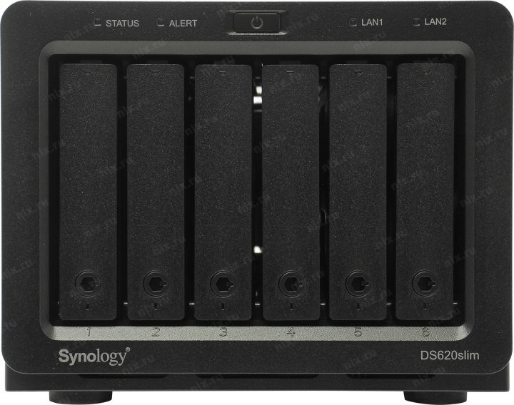 Сетевое хранилище NAS Synology DS620SLIM, 2Gb, 6 HDD/SSD до 3,5 SATA III, 2xUSB 3.0, 2xLAN (1 Гбит/с), Черный, DS620SLIM - фото №11