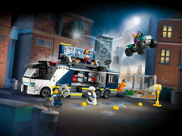 Конструктор LEGO City 60418 Конструктор Полицейский грузовик криминальной лаборатории
