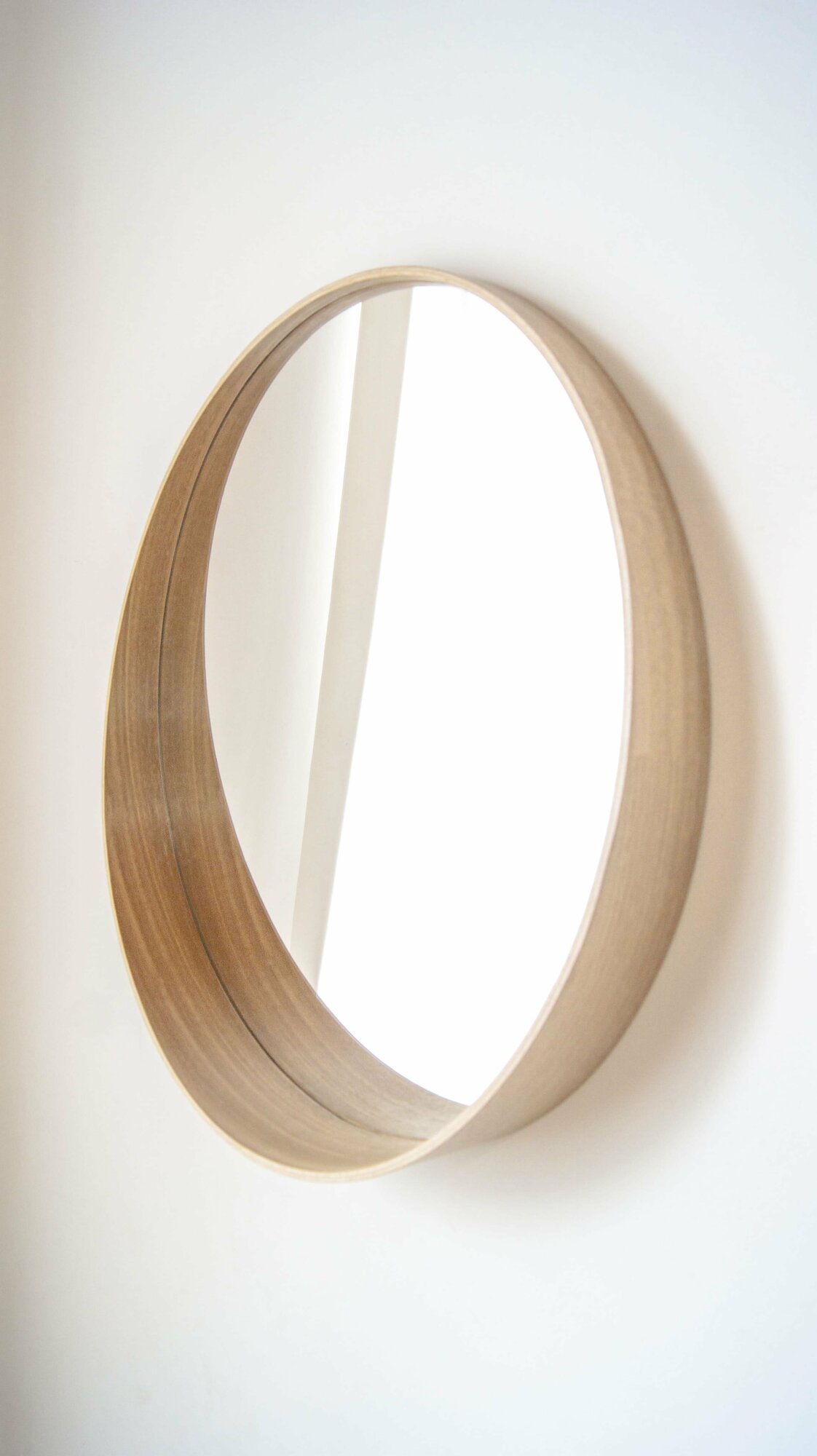 Зеркало круглое настенное 90см Эвкалипт