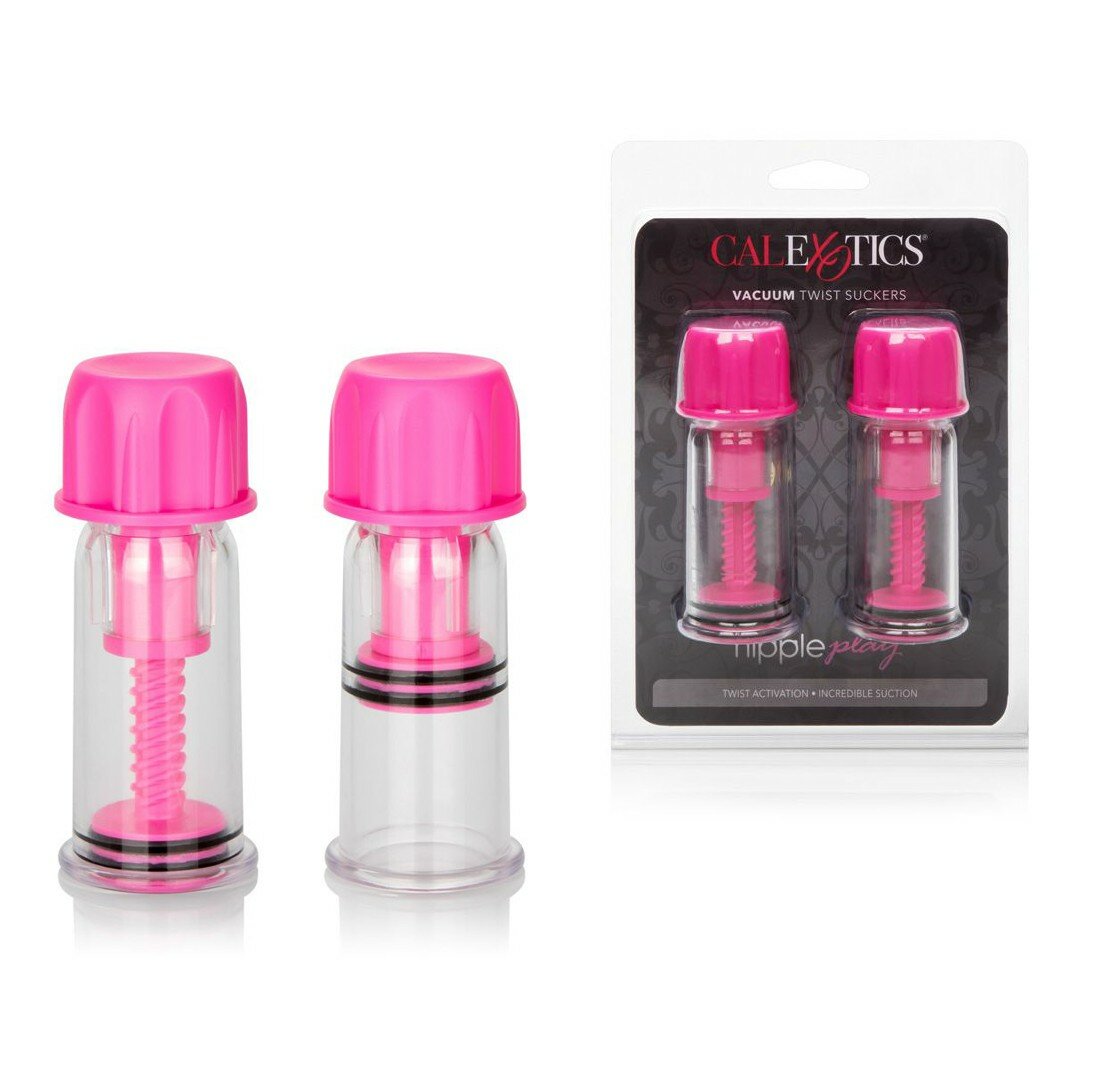 Вакуумные стимуляторы Nipple Play® Vacuum Twist Suckers - Pink