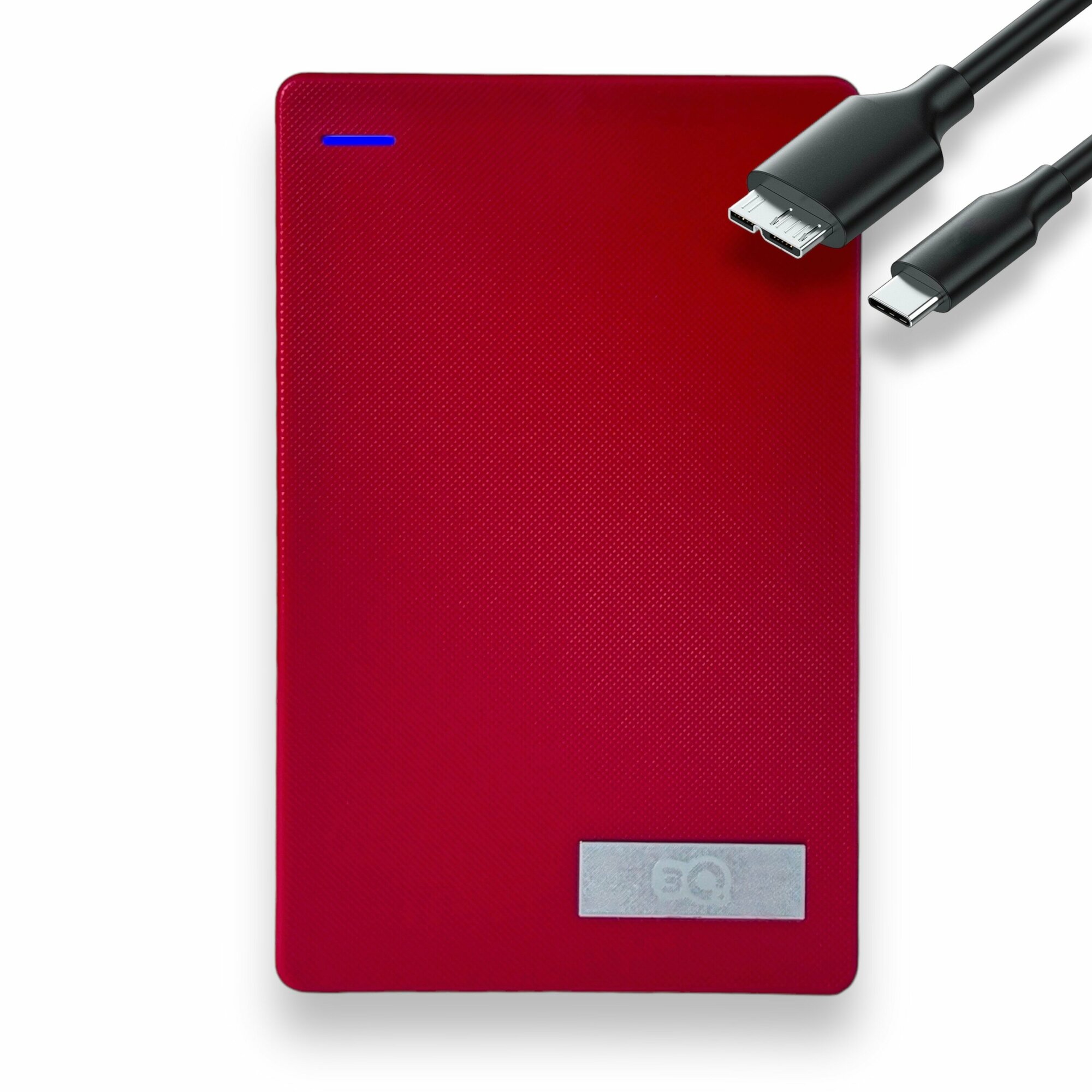 Внешний жесткий диск 500 GB 3Q Portable Type-C, Портативный накопитель HDD, красный