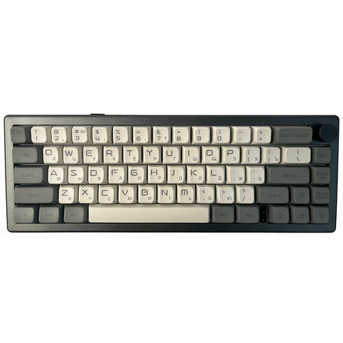 Клавиатура беспроводная механическая Epomaker EK68 Gateron Pro Yellow Switch Bluetooth RGB 3000мАч Серый EK68-BLK-GrW-GatY 701000₽