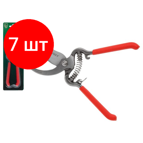 Комплект 7 штук, Секатор плоскостной волат (длина 200мм, цельнометаллический) (59060-03)