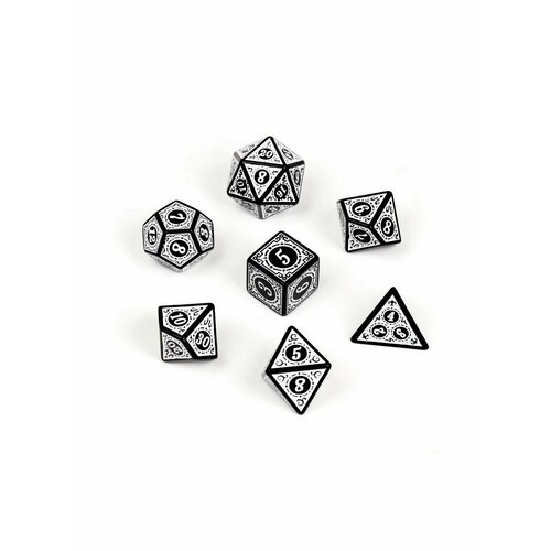 Набор кубиков для DnD (Dungeons and Dragons, ДнД), готика, 7 шт (4 6 8 10 12 20 граней)