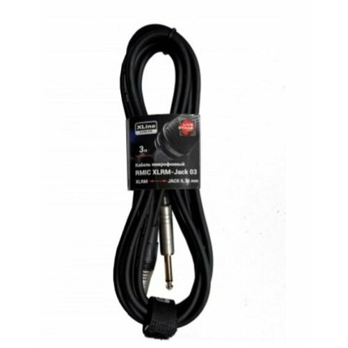 Xline Cables RMIC XLRM-JACK 03 Кабель микрофонный XLR 3 pin male - JACK 6.3 mono длина 3м