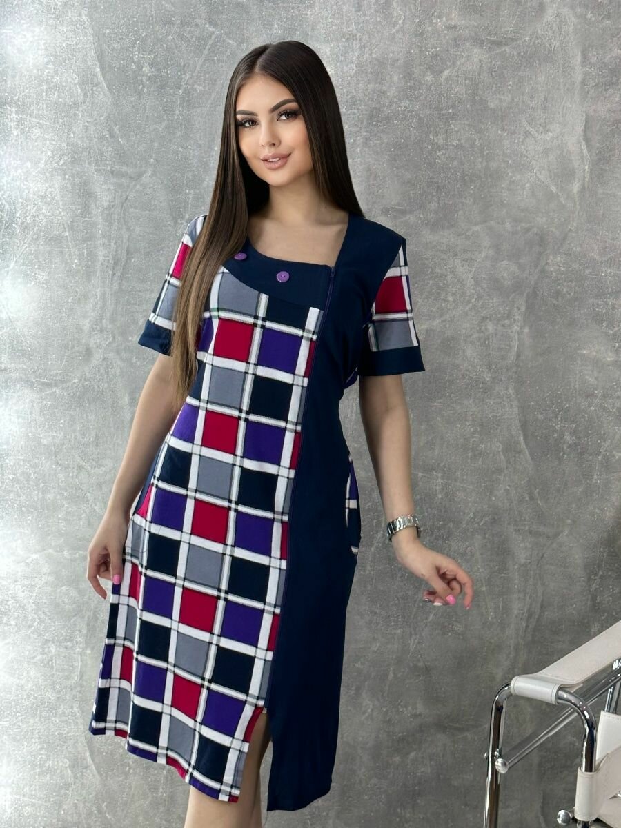 фото Халат домашний женский Mira textile в клетку