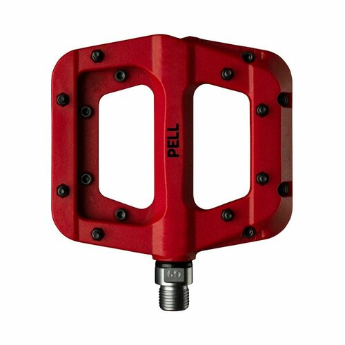 Педали Pell Pedals Red педали oxford 2023 loam 20 nylon flat pedals red