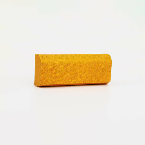 Футляр для очков на магните, 15.5 см х 3 см х 6 см, салфетка, цвет жёлтый