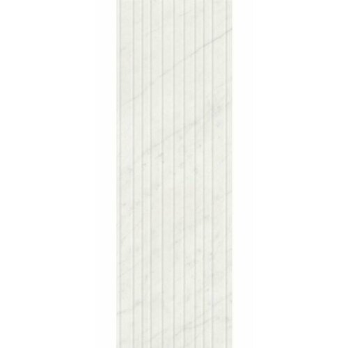 Керамическая плитка KERAMA MARAZZI 12102R Борсари белый структура обрезной для стен 25x75 (цена за 1.125 м2)