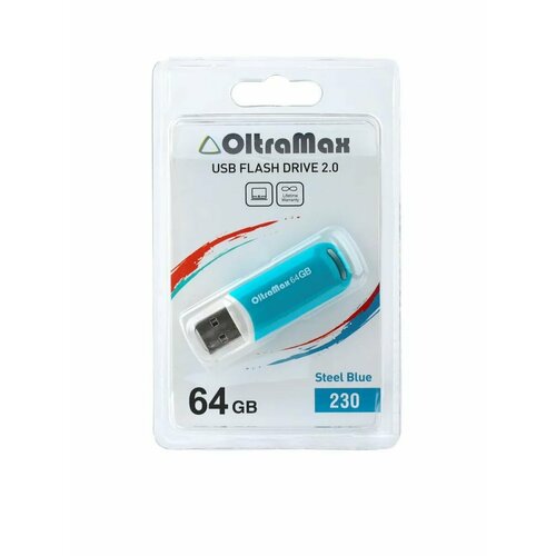 USB флеш накопитель OM-64GB-230-св. синий